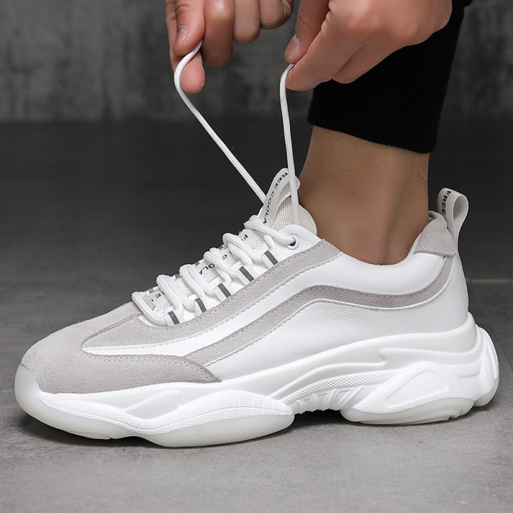 Men's Autumn New Breathable Trendy Sports Casual Shoes White