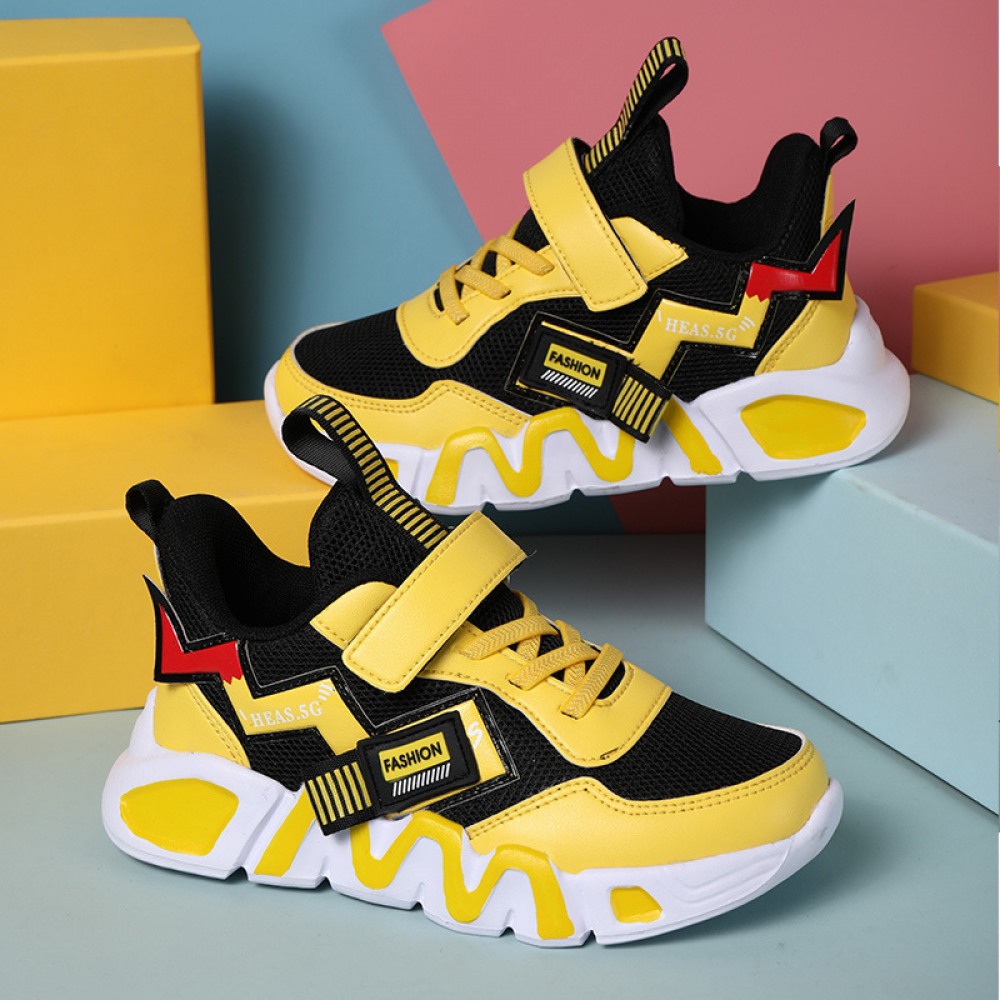 Autumn and Winter New Cartoon Sports and Leisure Breathable Middle-Aged Children's Warm Shoes